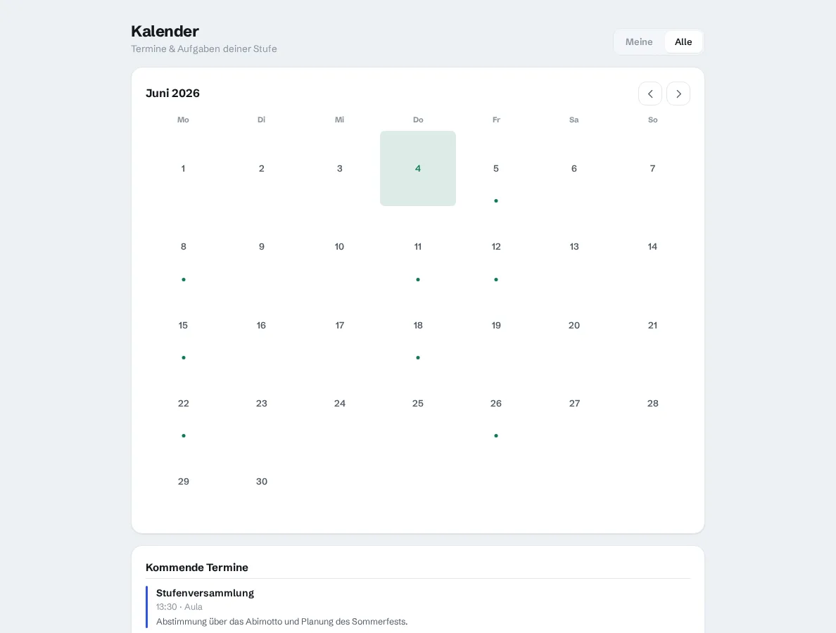 Kalender Juni 2026