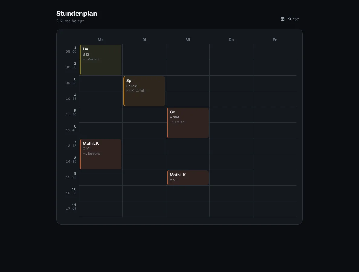 Stundenplan